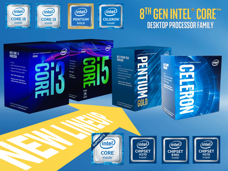 動作確認済み Intel CoffeeLake Celeron G4900