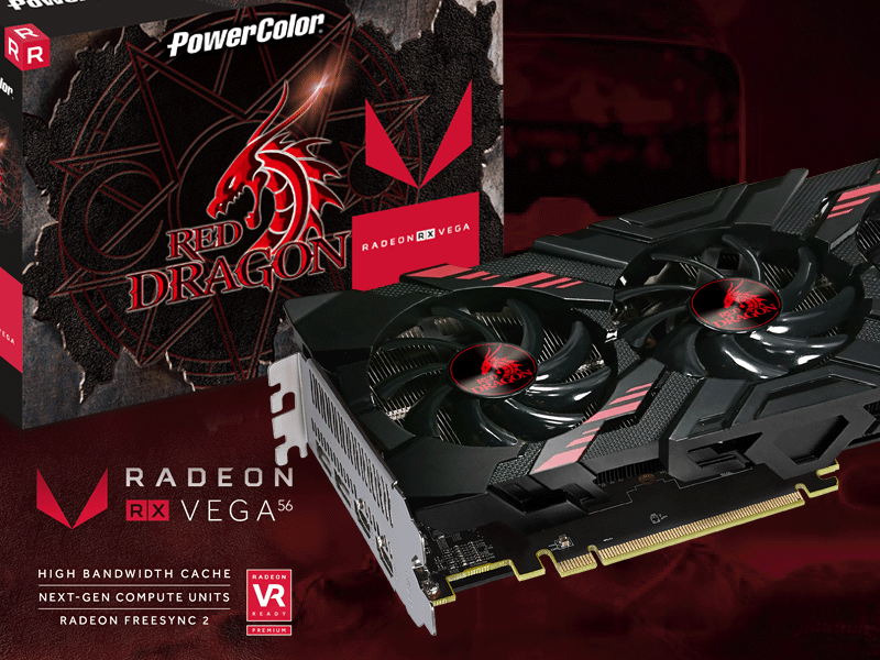 PowerColorの3連オリジナルファン搭載Radeon RX Vega 56搭載 ...