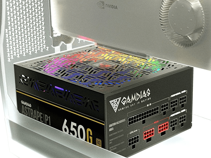 RGBイルミネーションと静寂モードに対応するゲーマー向け電源