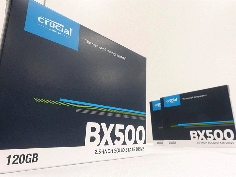 Crucialから安価なエントリー向け2.5インチSATA SSD 「BX500」シリーズ ...