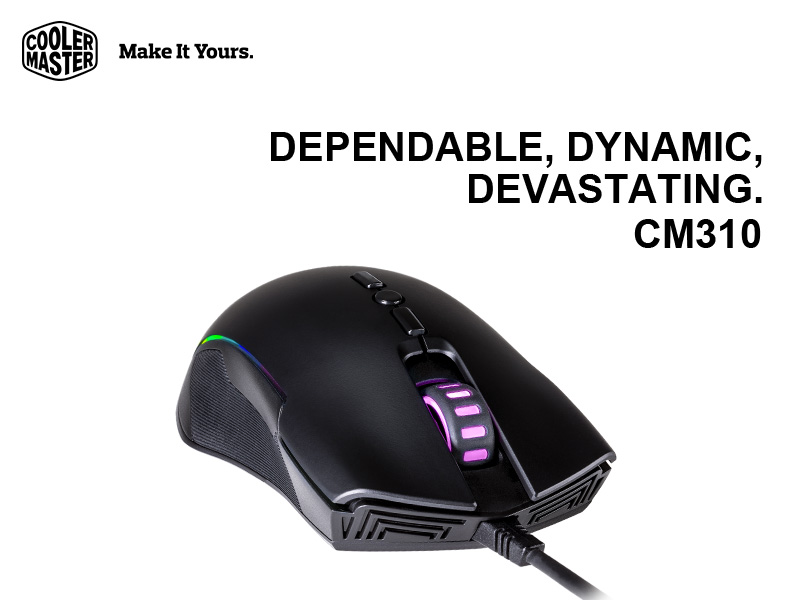 正統派?変り種? Cooler Masterから光学式マウス「CM310」が発売 | Ark