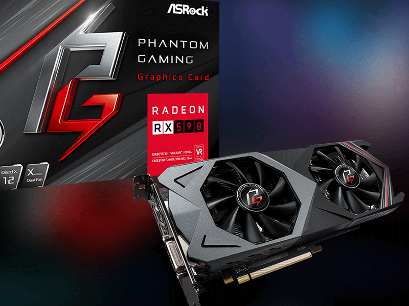 ASRock「Phantom Gaming」ブランドのRadeon RX590 GPU搭載ゲーミング