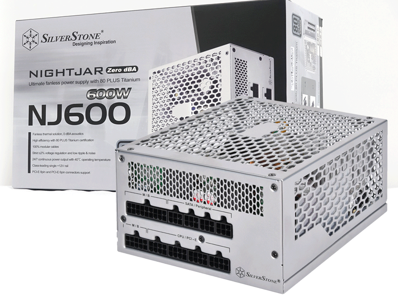お取り寄せ】 Tono.Silver Stone Nightjar ファンレス PC電源ユニット