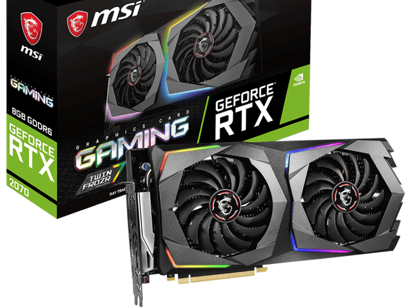 GEFORCE RTX2070搭載MSI GAMINGシリーズにリファレンスクロックモデル「GeForce RTX 2070 GAMING