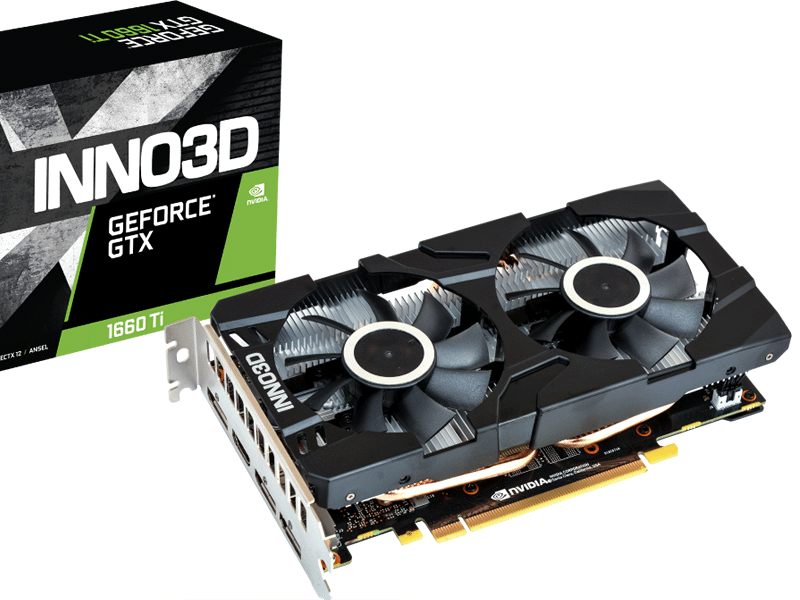 カード長196mm、デュアルファン搭載でコンパクトなGTX1660Ti搭載 ...