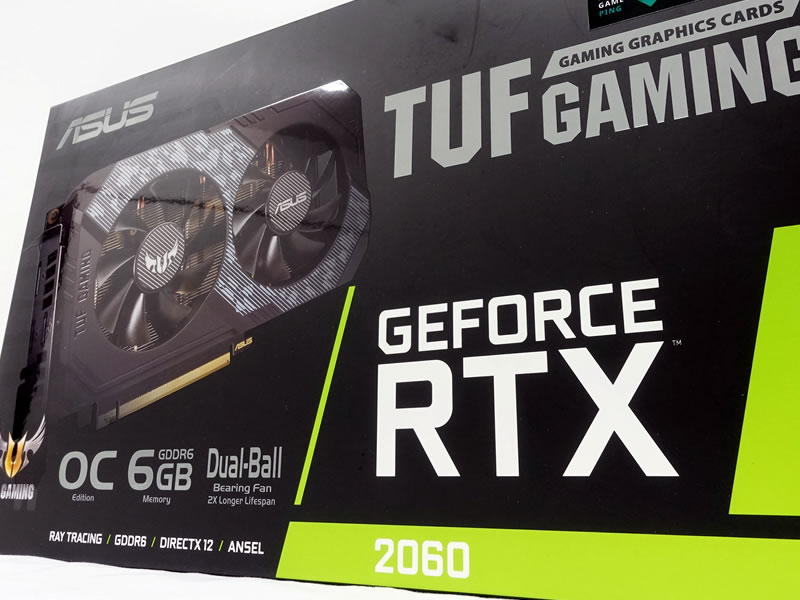 ASUS、デュアルファン仕様GeForce RTX2060搭載のTUF GAMINGシリーズ