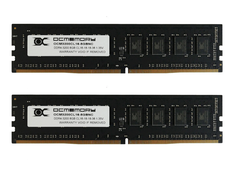 OCMEMORYからコスパ重視のDDR4-3200の選別OCメモリー「OCM3200CL16D