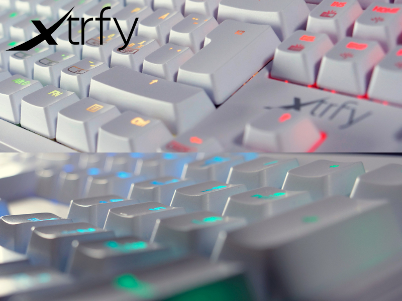 XtrfyのUK配列ゲーミングキーボード「K2-RGB」の限定ホワイトカラー 