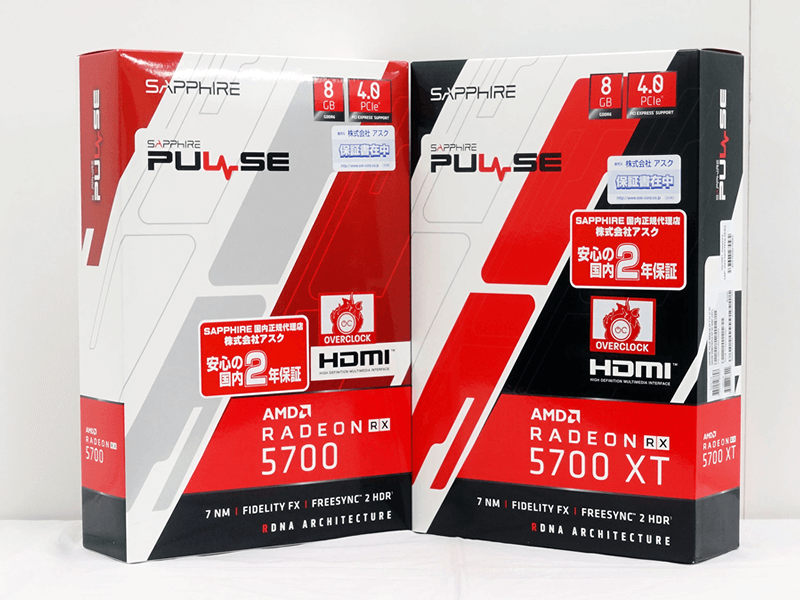 SAPPHIREからオリジナルクーラー「Dual-X」を搭載したRadeon RX 5700