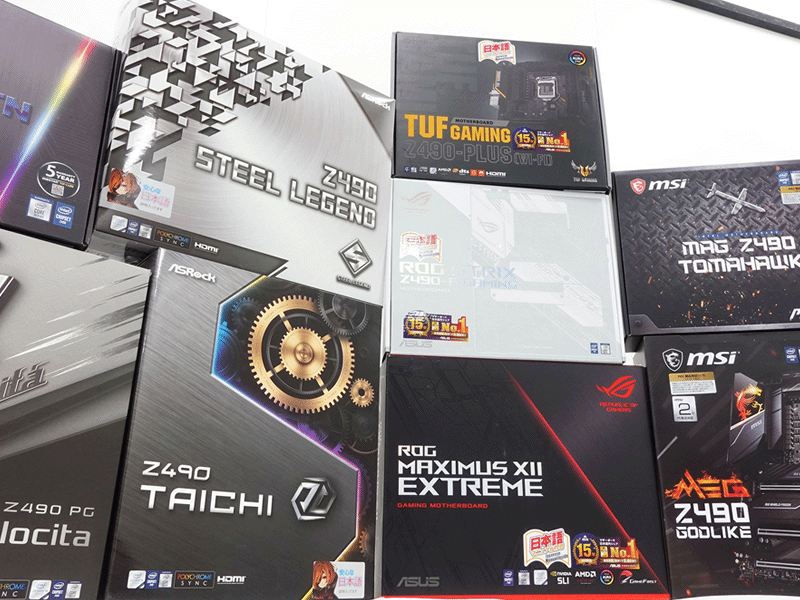 LGA1200、第10世代コアプロセッサー対応インテルZ490チップセット搭載