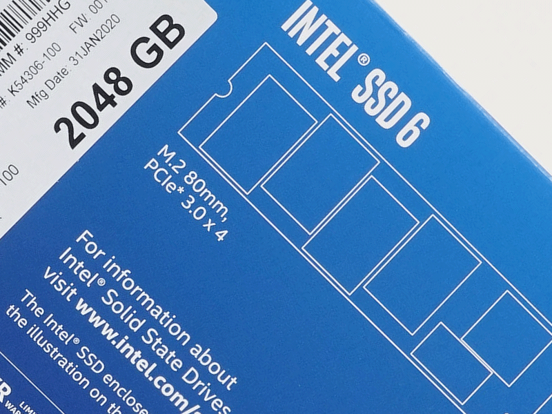 インテルの96層3D QLC NAND採用M.2 NVMe SSD 665pシリーズに2TBモデル