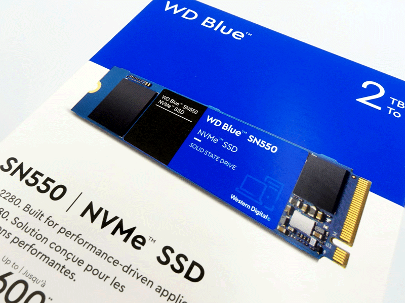 コスパに優れた2TB NVMe M.2 2280 SSD、WD Blue SN550シリーズに ...