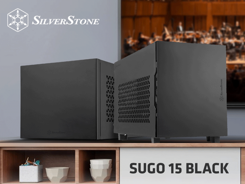 Silver Stone Sugoシリーズ Mini-ITXケース ブラック SST-SG15B