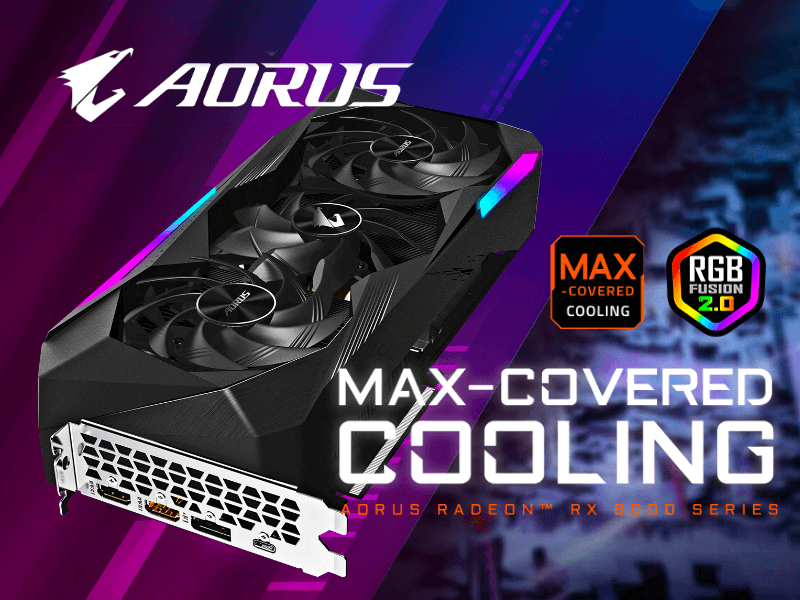 GIGABYTE AORUSブランドから3連ファン搭載オリジナルクーラー採用OC