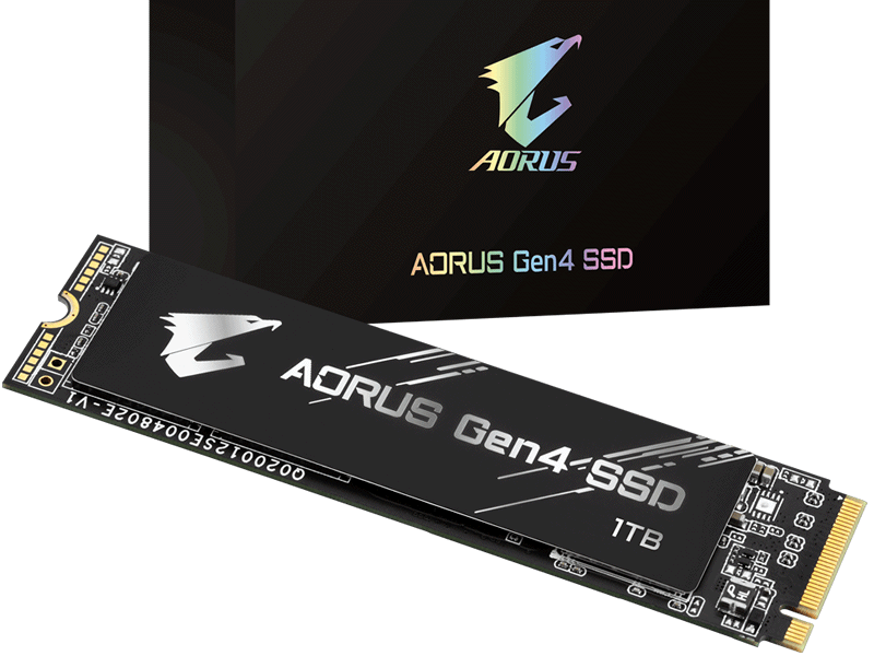 AORUSブランドのPCIe Gen4対応M.2 NVMe SSD「AORUS Gen4 SSD」の