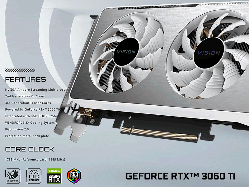 NVIDIA GeForce RTX 3060 Ti Xゲーム、クリエイター向け