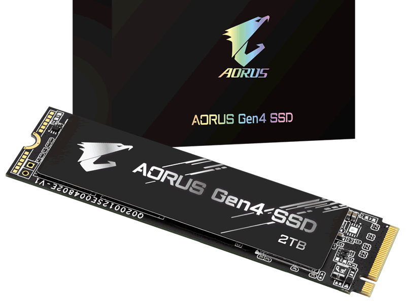 PCIe Gen4対応M.2 NVMe SSD「AORUS Gen4 SSD」シリーズから