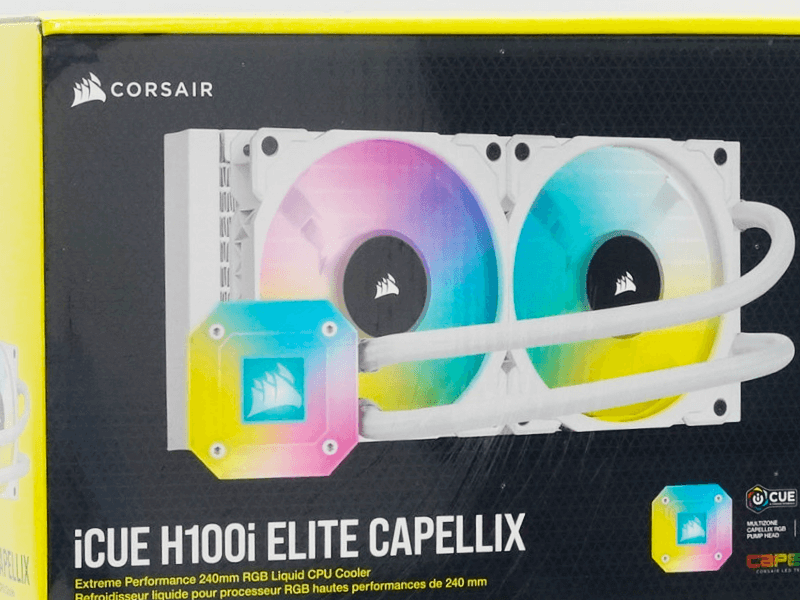 ホワイトモデルCAPELLIX RGB LED採用のCPUオールインワン簡易水冷