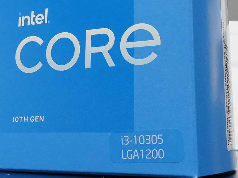 インテル第10世代Core i3プロセッサーシリーズに「Core i3-10305」が