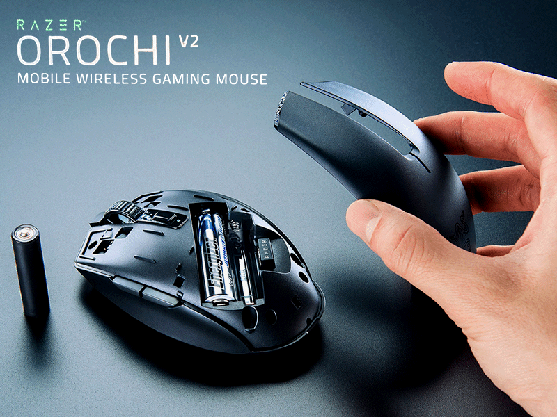 Razer Orochi V2 ゲーミングマウス ワイヤレス 超軽量60g HyperSpeed Bluetooth 2つの無線モード 最大950時間バッテリー持続 5G 高性能 18000 DPI Amazon.co.jp: Razer Orochi V2 ゲーミングマウス ワイヤレス 超