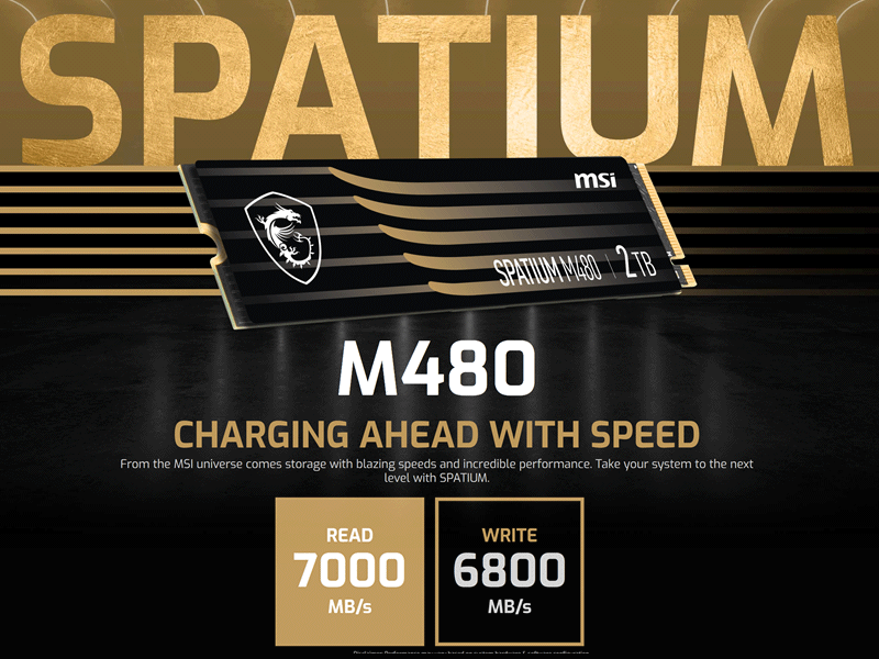 連続リード最大7000MB/s、MSIからPCIe Gen4X4接続対応高速NVMe M.2 SSD