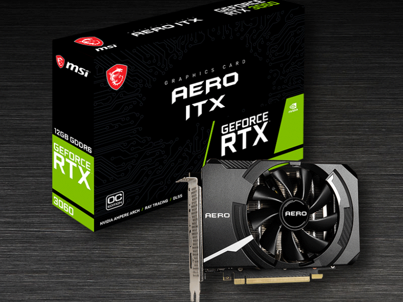 MSIから長さ172mmの省スペースGeForce RTX 3060搭載グラフィック