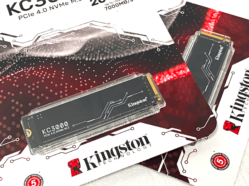 Kingstonから連続読み書き最大7000MB/sを誇るPCIe Gen4X4接続