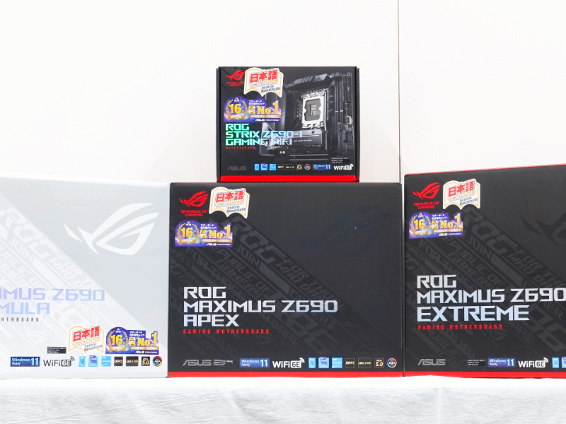 ASUS、DDR5対応のハイエンド向けROGシリーズからインテルZ690搭載ATX
