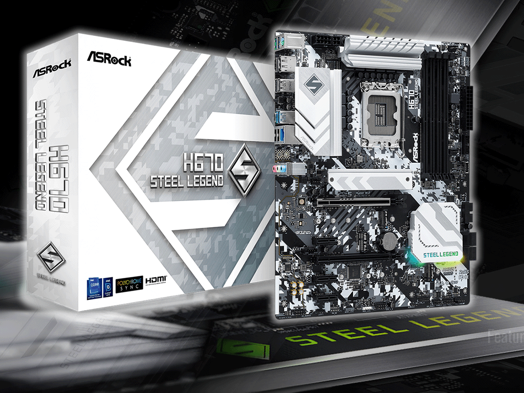 ASRockのSteel LegendシリーズからインテルH670チップ搭載DDR4 ATX ...