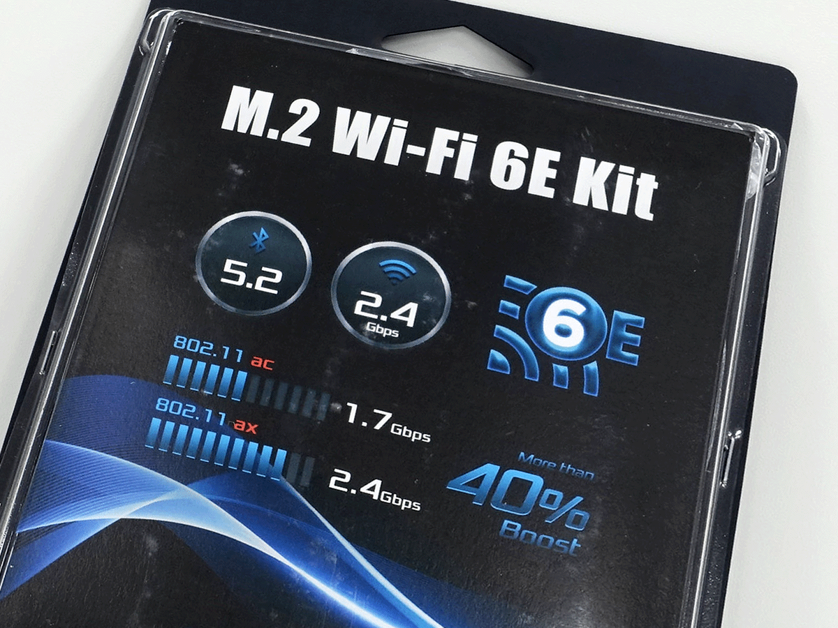 WIFI 6E対応、ASRock DeskMini向けM.2 Wi-Fiキット「M.2 WIFI 6E kit