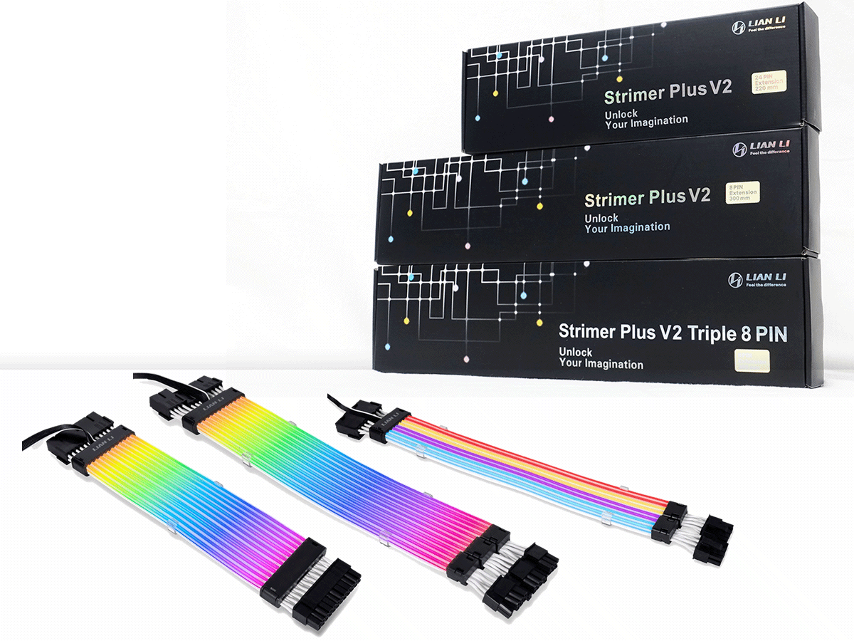 LIANLI STRIMER PLUS 8PIN V2 GPU用デュアル8ピン