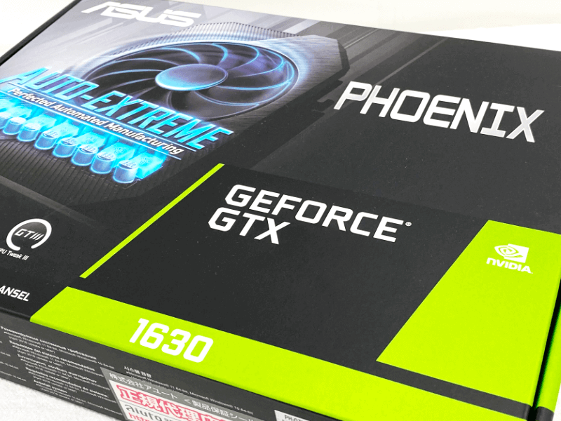 ASUSからシングルファン小型クーラーを装備したGeForce RTX 1630 GPU 搭載グラフィックスカード「PH-GTX1630-4G」が登場