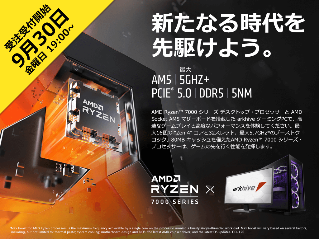 新製品 AMD Ryzen 7950X コア 9 4.5GHz 16