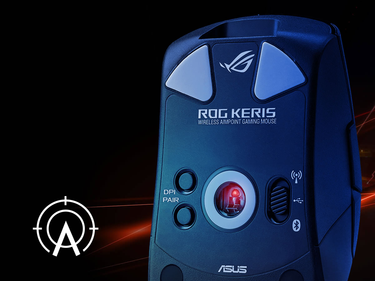 ROG Keris Wireless ゲーミングマウス ROG Keris Wireless AimPoint Gaming Mouse | Ergonomic Right