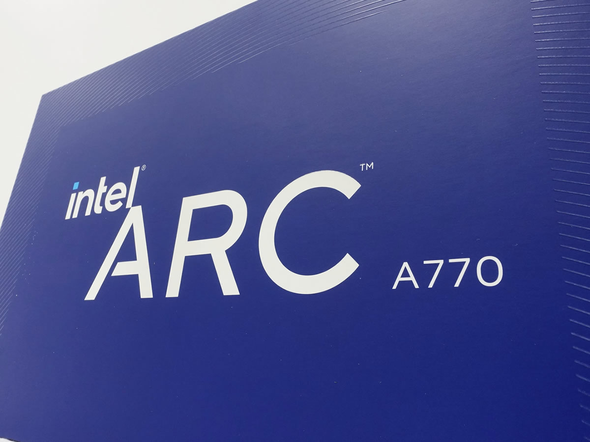 Arc A7シリーズ最上位intel Arc A770 GPU搭載グラフィックスカード