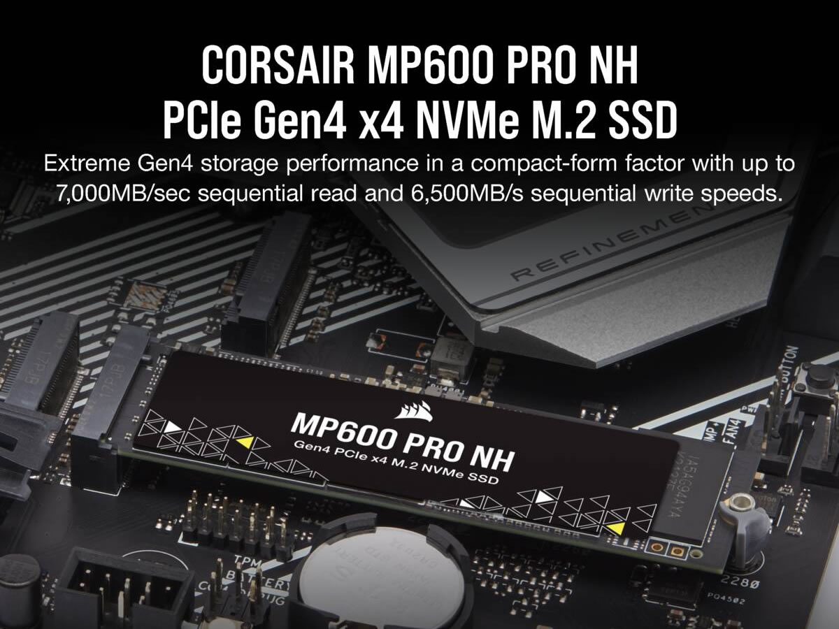 リード最大7000MB⁄s、CorsairからPS2018-E18と3D TLC NANDを組み合わせたGen4対応M.2 NVMe SSD「MP600  PRO NH」シリーズ登場 | Ark Tech and Market News Vol.3004210