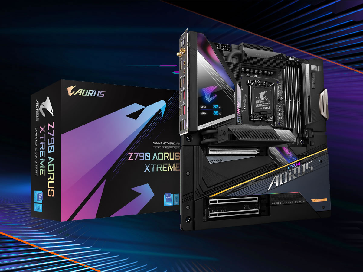 2.8インチLCDモニター搭載、AORUS最上位Z790搭載E-ATX ...