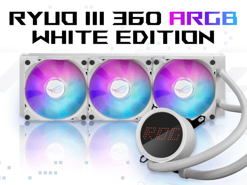 ASUS、ドット絵を表示できるディスプレイを搭載した360mm水冷クーラー