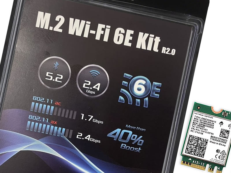 ASRock DeskMini、DeskMeet向けWIFI 6E対応M.2 Wi-Fiキット「M.2 WIFI