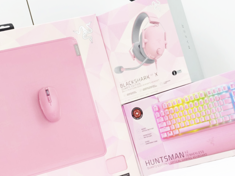 Razerからピンクのゲーミングデバイス「Razer Quartz Edition」3モデル