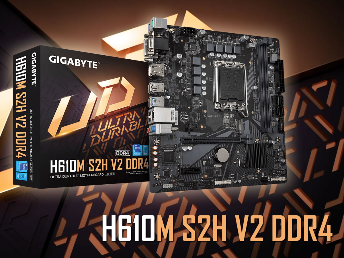 GIGABYTE H610M S2H DDR4 Rev.1.1 マザーボード Micro-ATX Intel H610チップセット搭載 MB