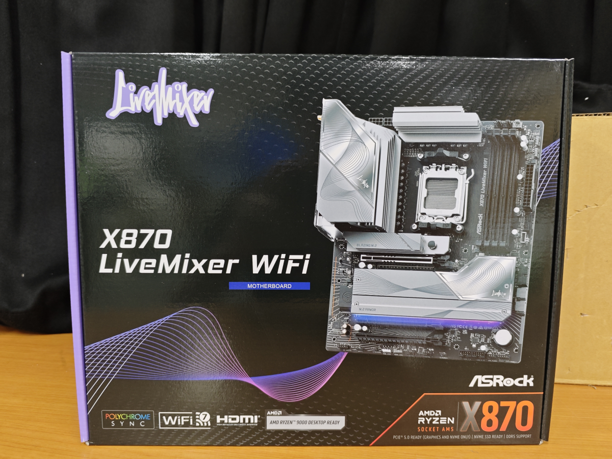 超美品ASRock X870 LiveMixer WiFi マザーボード ASRock > X870 LiveMixer WiFi