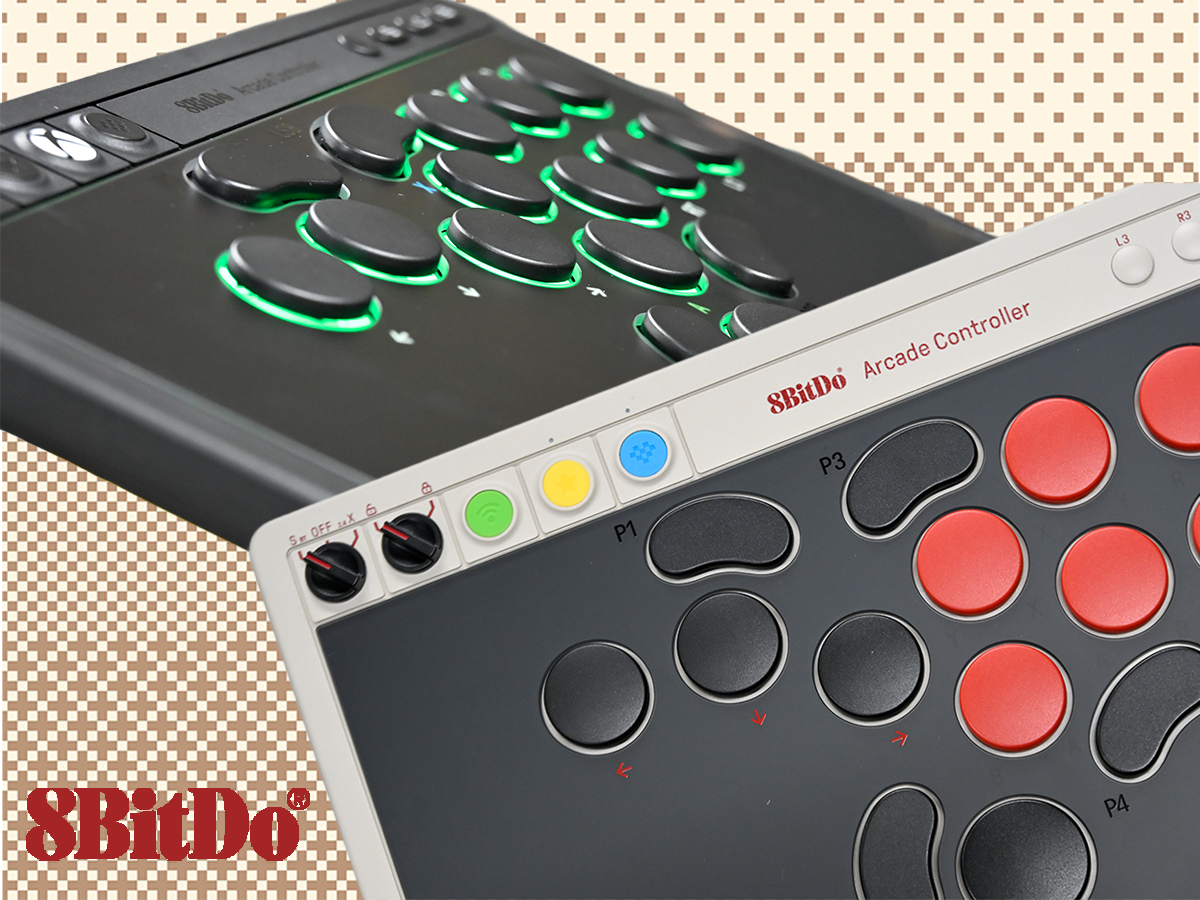 8BitDoから、メカニカルスイッチを搭載したワイヤレスアーケード