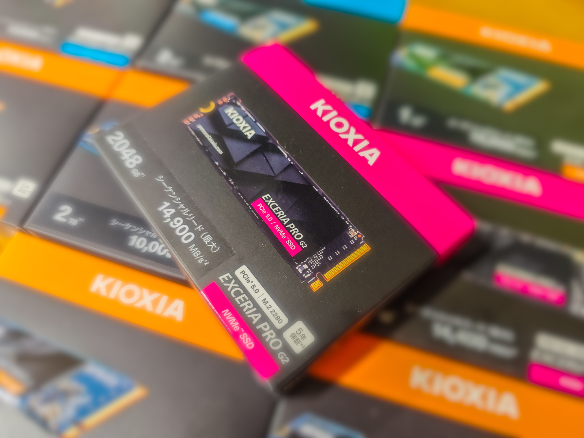 KIOXIAからPCI Express 5.0 対応フラグシップの「EXCERIA PRO G2 SSD
