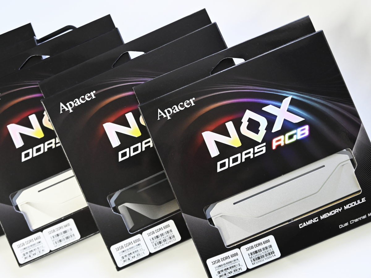 ApacerのARGB対応DDR5 OCメモリーキット「NOX RGB DDR5」シリーズが