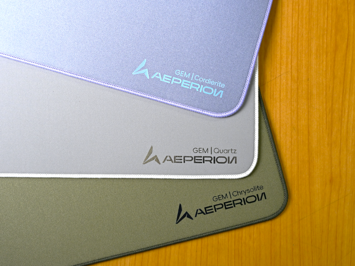 Aeperionより、滑りの異なる3タイプのゲーミングマウスパッド