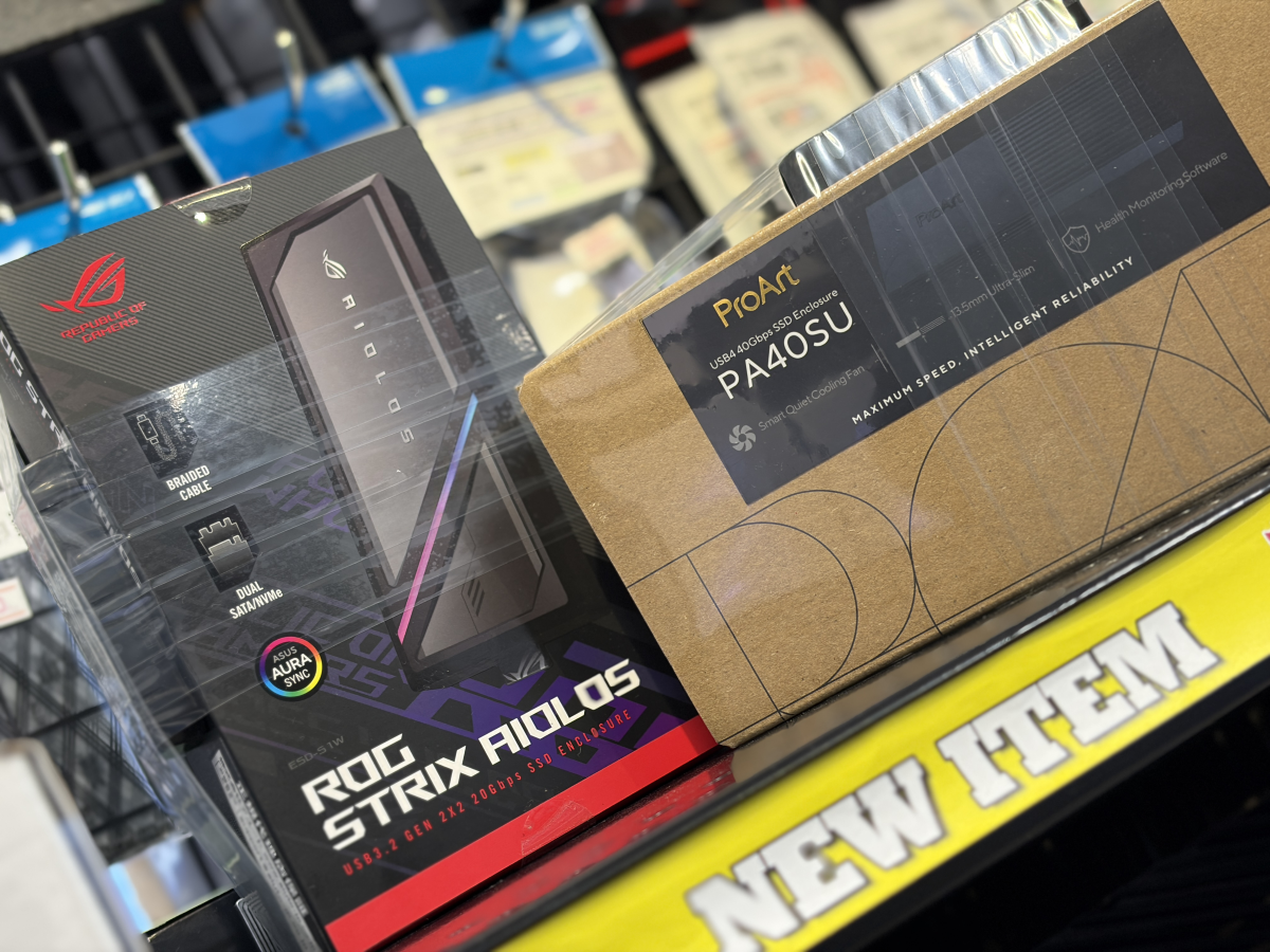 ASUSから最大40Gbpsの高速転送に対応するSSDエンクロージャ「ProArt