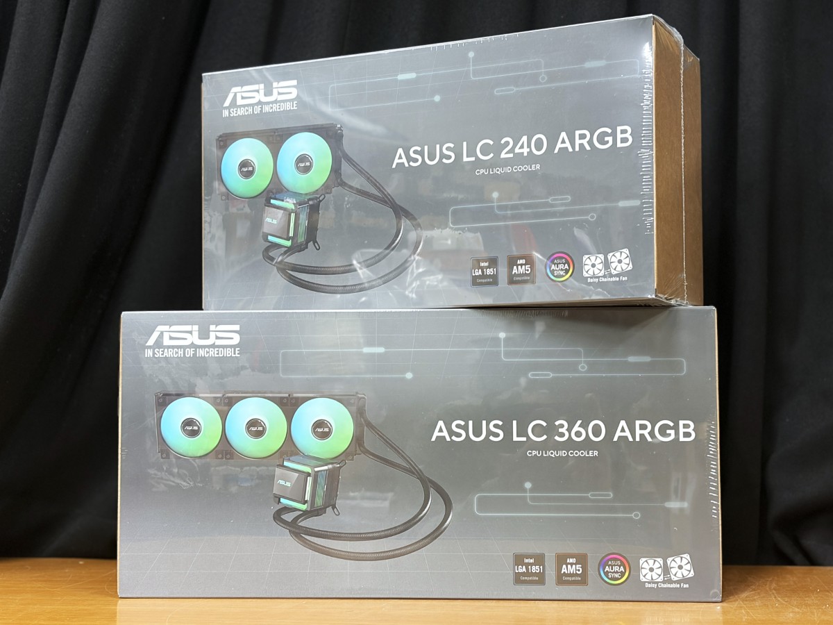 ASUS、実売1万円前後の240mm/360mmラジエーター搭載水冷CPUクーラー